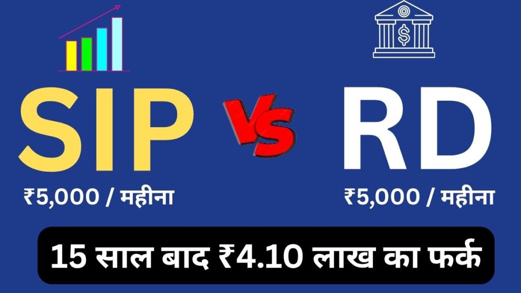 SIP vs RD comparison 15 years 410000 difference hindi